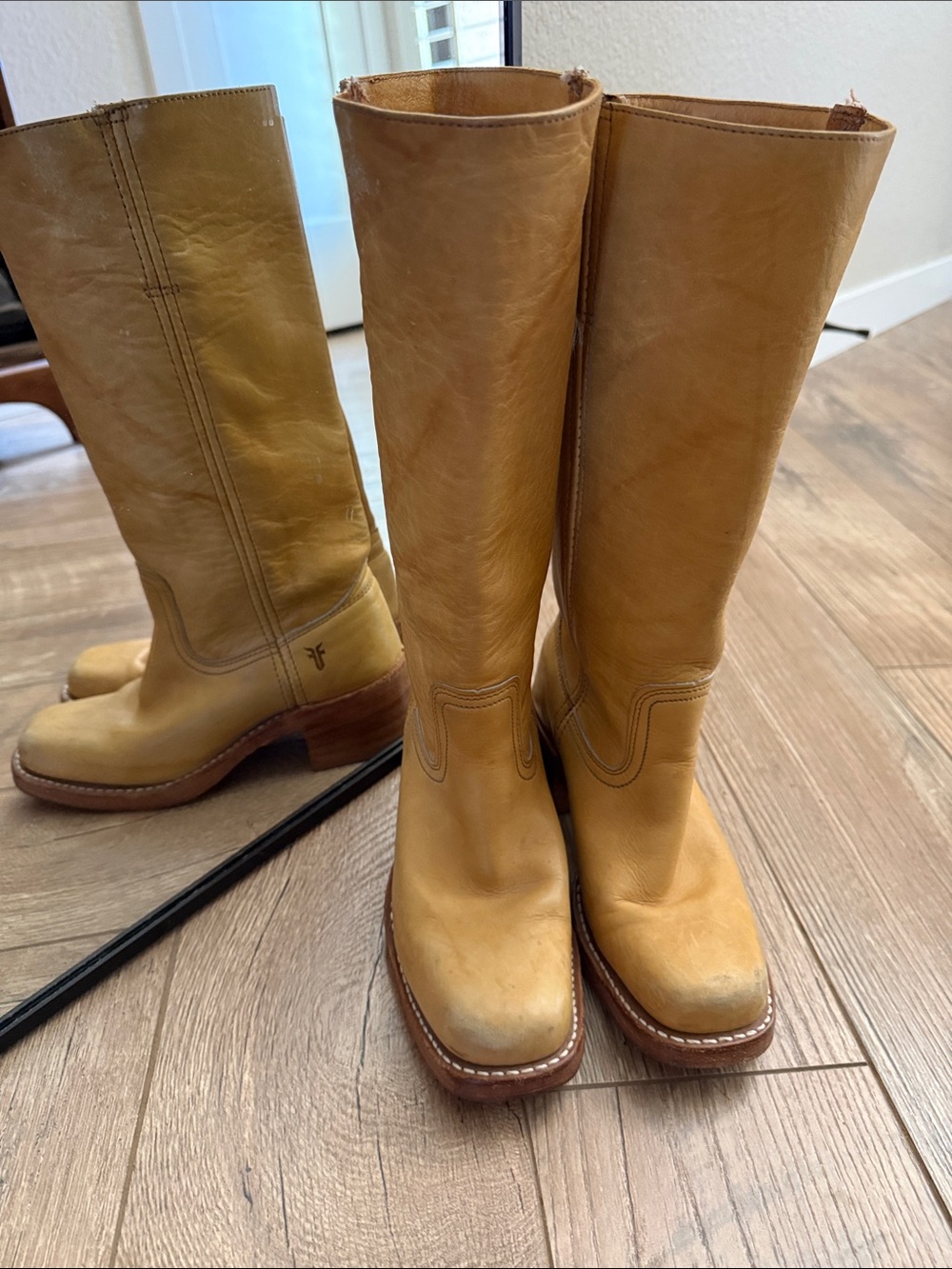 FRYE CAMPUS 14L Banana Leather Boots - Picture 3 of 13